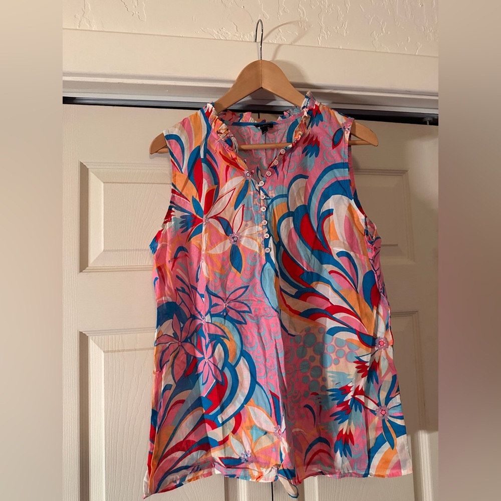 Talbots Colorful Sleeveless Women's Top